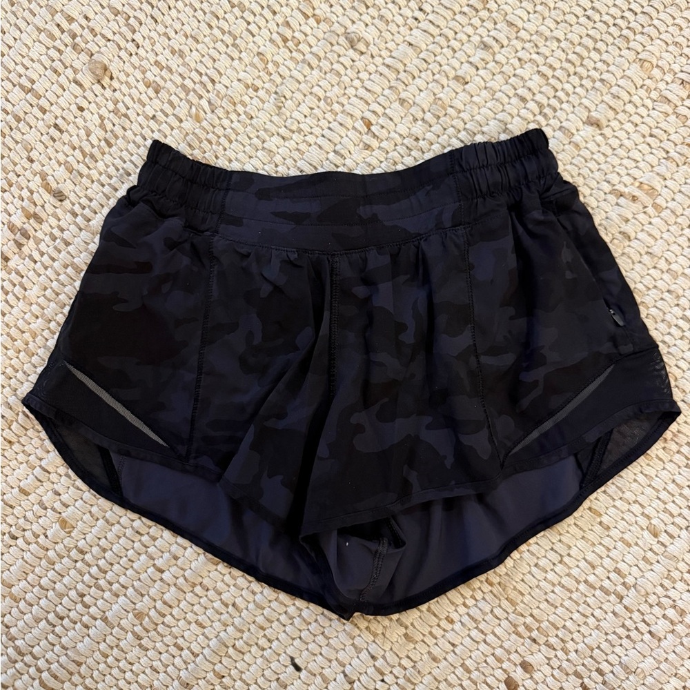 lululemon athletica Black Camo Athletic Shorts